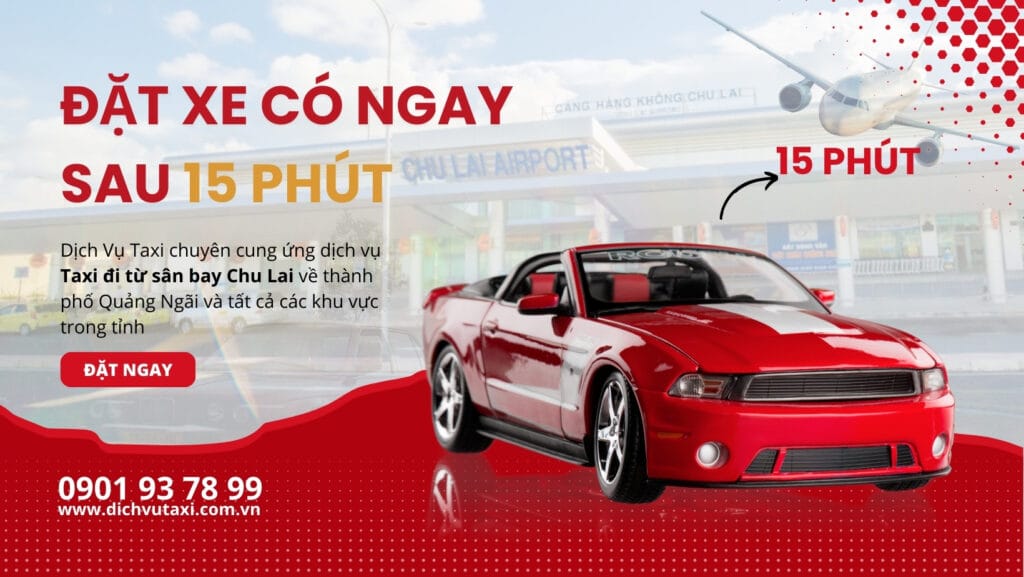 Cach dat xe San bay Chu Lai ve Quang Ngai