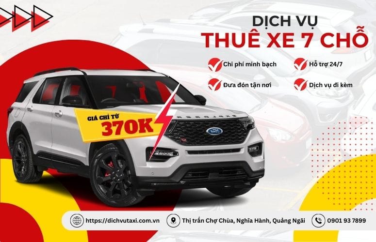 thue xe 7 cho quang ngai gia re